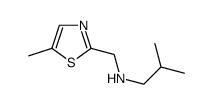 Isobutyl-(5-methyl-thiazol-2-ylmethyl)-amine结构式