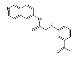 2-(3-acetylanilino)-N-isoquinolin-6-ylacetamide Structure