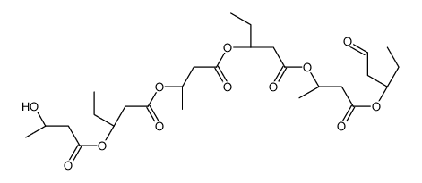 聚[(R)-3-羟基丁酸-co-(R)-3-羟基缬草酸]结构式