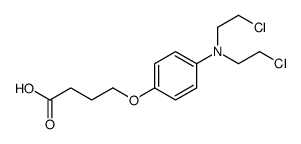 BUTYRIC ACID, 4-(p-(BIS(2-CHLOROETHYL)AMINO)PHENOXY)-结构式