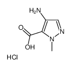 4-AMINO-2-METHYL-2 H-PYRAZOLE-3-CARBOXYLIC ACID HYDROCHLORIDE Structure