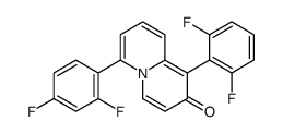 6-(2,4-difluorophenyl)-1-(2,6-difluorophenyl)quinolizin-2-one结构式