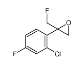 2-(2-chloro-4-fluorophenyl)-2-(fluoromethyl)oxirane结构式