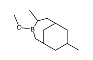 3-methoxy-4,8-dimethyl-3-borabicyclo[4.3.1]decane结构式