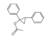 1-acetoxy-1,2-diphenylcyclopropane Structure