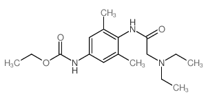 ethyl N-[4-[(2-diethylaminoacetyl)amino]-3,5-dimethyl-phenyl]carbamate结构式