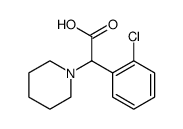 1-Piperidineacetic acid, α-(2-chlorophenyl) Structure