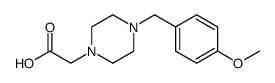 1-Piperazineacetic acid, 4-[(4-methoxyphenyl)methyl]结构式