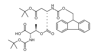 Boc-Thr(Fmoc-Asp(OtBu))-OH结构式