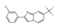 2-(3-bromophenyl)-7-(trifluoromethyl)imidazo[1,2-a]pyridine结构式