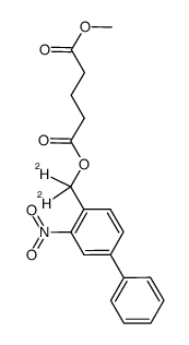 glutaric acid (α,α-dideuterio-4-phenyl-2-nitrobenzyl) ester methyl ester Structure