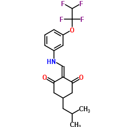 5-Isobutyl-2-({[3-(1,1,2,2-tetrafluoroethoxy)phenyl]amino}methylene)-1,3-cyclohexanedione Structure