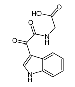 2-[[2-(1H-indol-3-yl)-2-oxoacetyl]amino]acetic acid Structure