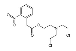 2-[bis(2-chloroethyl)amino]ethyl 2-(2-nitrophenyl)acetate Structure