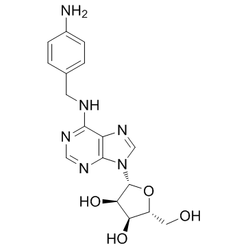 N-[(4-Aminophenyl)methyl]adenosine structure