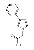2-(3-phenylpyrazol-1-yl)acetic acid结构式