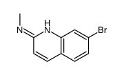 7-bromo-N-methylquinolin-2-amine结构式