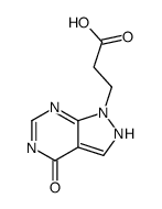 3-(4-oxo-2H-pyrazolo[3,4-d]pyrimidin-1-yl)propanoic acid Structure