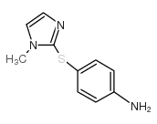 4-[(1-甲基-1H-咪唑)硫代]苯胺结构式