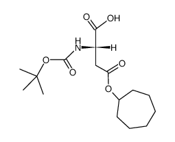 Boc-Asp(OChp)-OH结构式