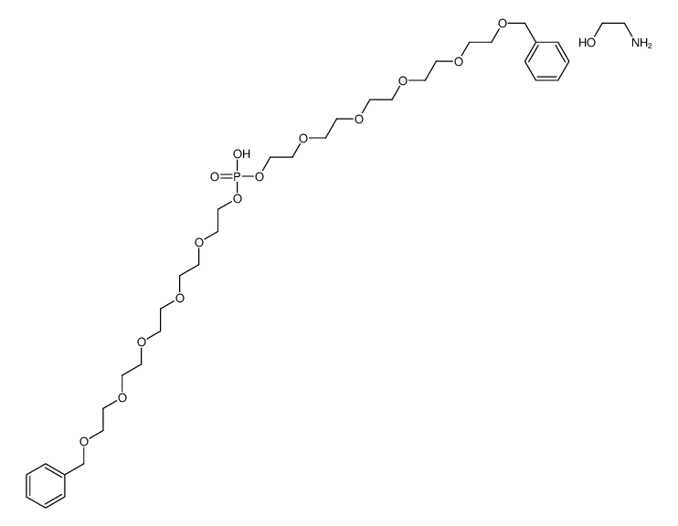 bis[1-phenyl-2,5,8,11,14-pentaoxahexadecan-16-yl] hydrogen phosphate, compound with 2-aminoethanol (1:1) picture