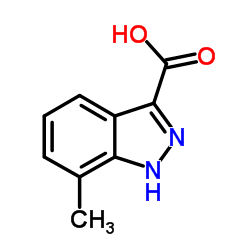 7-甲基-1H-吲唑-3-羧酸结构式