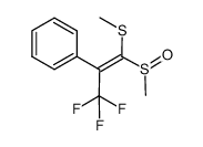 methyl (Z)-3,3,3-trifluoro-1-methylsulfinyl-2-phenyl-1-propenyl sulfide Structure