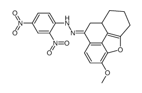 1,2,3,8,9,9a-Hexahydro-5-methoxy-8-oxo-phenanthro<4,5-b,c,d>furan-2,4-dinitrophenylhydrazon结构式