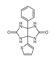 3a-phenyl-6a-thiophen-2-yl-tetrahydro-imidazo[4,5-d]imidazole-2,5-dione Structure