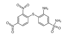 2'.4'-Dinitro-2-amino-4-sulfamoyl-diphenylsulfid结构式