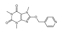 1,3,7-trimethyl-8-pyridin-4-ylmethoxy-3,7-dihydro-purine-2,6-dione结构式