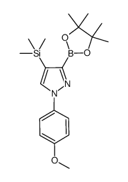 1-(4-methoxyphenyl)-3-(4,4,5,5-tetramethyl-1,3,2-dioxaborolan-2-yl)-4-(trimethylsilyl)-1H-pyrazole Structure