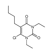 5-butyl-6-chloro-1,3-diethyl-1H-pyrimidine-2,4-dione Structure