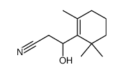 3-hydroxy-3-(2,6,6-trimethyl-1-cyclohexenyl)-propanenitrile结构式