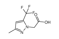 2-[3-methyl-5-(trifluoromethyl)pyrazol-1-yl]acetic acid structure