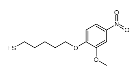 5-(2-Methoxy-4-nitro-phenoxy)-pentanthiol-(1) Structure