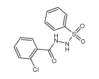 N-benzenesulfonyl-N'-(2-chloro-benzoyl)-hydrazine结构式