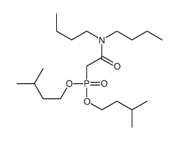 2-[bis(3-methylbutoxy)phosphoryl]-N,N-dibutylacetamide Structure