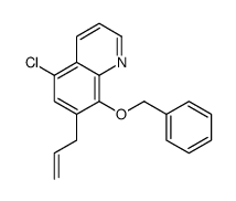 7-ALLYL-8-(BENZYLOXY)-5-CHLOROQUINOLINE Structure