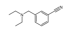 3-diethylaminomethyl-benzonitrile结构式