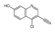 4-CHLORO-7-HYDROXY-QUINOLINE-3-CARBONITRILE结构式