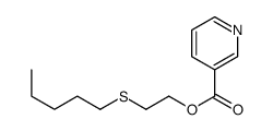 2-(Pentylthio)ethyl nicotinate Structure