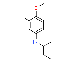 3-Chloro-4-methoxy-N-(pentan-2-yl)aniline structure