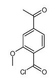 Benzoyl chloride, 4-acetyl-2-methoxy- (9CI) structure