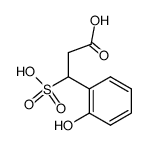 3-(2-hydroxy-phenyl)-3-sulfo-propionic acid结构式