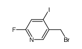 5-bromomethyl-2-fluoro-4-iodo-pyridine结构式