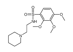 Benzenesulfonamide, N-(2-(1-piperidinyl)ethyl)-2,3,4-trimethoxy-结构式