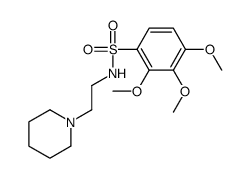 Benzenesulfonamide, N-(2-(1-piperidinyl)ethyl)-2,3,4-trimethoxy- picture