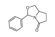(R)-tetrahydro-3-phenyl-3H,5H-pyrrolo[1,2-c]oxazol-5-one Structure