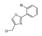 2-(2-bromophenyl)-4-(chloromethyl)-1,3-oxazole Structure